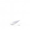 Colher Porcelana Branca 11X5X2.5CM